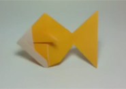 Cách xếp cá vàng giấy